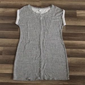 Grey sweatshirt material dress